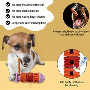 Distributeur de friandises pour chien écologique de luxe, jouet à mâcher, nettoyage des dents, résistant aux morsures, en nylon et caoutchouc, distributeur de friandises interactif - Product Image 3