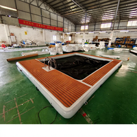 Plateforme flottante gonflable pour loisirs aquatiques, île flottante, ponton pour jet ski, matériau DWF