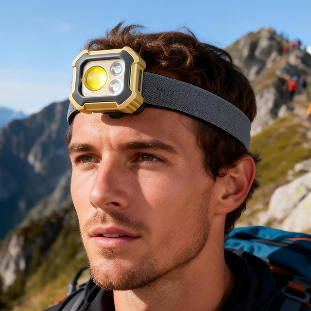 New Multi-function COB Flood Headlamp Outdoor Camping Emergency Repair Mini Worklight Tripod Stand LED Bracket Work Light