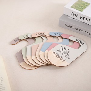 Nuevo organizador de armario de madera para bebés, impreso por ambos lados, para clasificar y guardar ropa de recién nacidos - Product Image 1