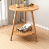 Petite table basse en bois, table d'appoint mobile pour canapé, table de chevet, utilisation domestique, design minimaliste moderne, étagère de rangement pour appartements, accent décoratif