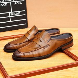 Men's Denim Slip-On Autumn Single Formal Work <b>Shoes</b> European Style Classic Fitted Wedding Trendy <b>Comfort</b> Evergreen Breathable - Product Image 6