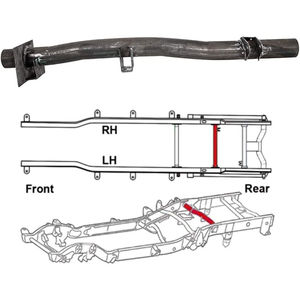 Barra de Soporte Transversal para Tanque de Combustible Trasero, para Chevrolet Silverado GMC Sierra 1500 2500 1999-2006, Aleación de Aluminio - Product Image 1