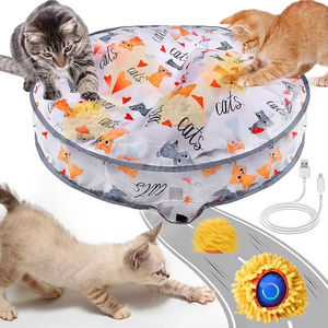 Jouets interactifs pour chat balle pochette de <span class=keywords><strong>jeu</strong></span> activée par le mouvement couverture de chasse tapis de <span class=keywords><strong>jeu</strong></span> cache-cache <span class=keywords><strong>jeu</strong></span> de capture de <span class=keywords><strong>souris</strong></span> - Product Image 1