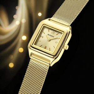 Besseron Vente en gros OEM Montre en acier inoxydable Nouveautés Mode Femme Montre-bracelet Forme carrée Automatique Affichage du jour pour Femme Logo personnalisé - Product Image 1