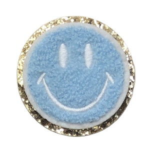 Wholesale Chenille <strong>Glitter</strong> Face Iron-On Embroidery Patches Heart Flower Eco-Friendly 1-3 Day Sample Time for Embroidered <strong>Jackets</strong> - Product Image 3