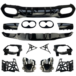 Accesorios para difusor de parachoques trasero para <span class=keywords><strong>Mercedes</strong></span> Benz a Class W177 2019 + <span class=keywords><strong>A180</strong></span> A200 A35 A45 <span class=keywords><strong>AMG</strong></span> - Product Image 2