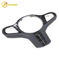 Garniture de volant en fibre de carbone sèche pour G30 G14 G15 G16 G29 Z4 X3 G01 X4 G02 G32 2020-22, couvercle central de volant intérieur, amélioration automobile