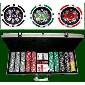 Fichas de póquer de casino Ace 500 con ESTUCHE DE ALUMINIO - Product Image 5