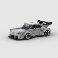 Henghui juguetes niños bloque de construcción famoso coche de carreras conjuntos de montaje para niños construye pequeño modelo kit DIY coches de ladrillo técnico