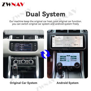 Zwnav Android 13 đài phát thanh xe Carplay cho Land Ranger thể thao L494 2013 2017 đa phương tiện GPS Bluetooth đài phát thanh xe hơi không dây - Product Image 2
