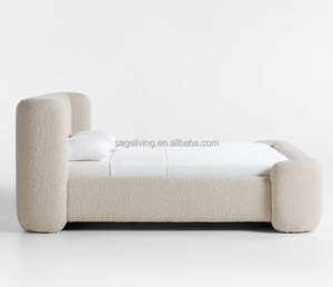 Nội THẤT PHÒNG NGỦ hiện đại Set <span class=keywords><strong>King</strong></span> size <span class=keywords><strong>Bed</strong></span> Frame bọc giường hiện đại cho đồ nội thất phòng ngủ - Product Image 4