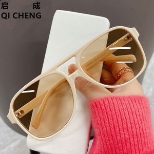 Gafas de Sol Retro con Logotipo Personalizado, Montura Grande, Gafas Cuadradas para Mujer, Oculos De Sol Vintage, Gafas de Sol Extra Grandes para Mujer - Product Image 4