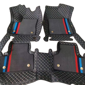 Tapis de sol de voiture en cuir à grille 3D de luxe 5mm d'épaisseur motif géométrique antidérapant Compatible <span class=keywords><strong>mercedes</strong></span>-benz <span class=keywords><strong>GLC</strong></span> 5 Mirage G4 Ecosport - Product Image 1