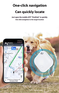 Nouveau design de localisateur anti-perte pour animaux de compagnie, mini balise intelligente précise à 30 m pour collier de chien, traceur de chat, localisateur de clés de voiture avec alarme - Product Image 4