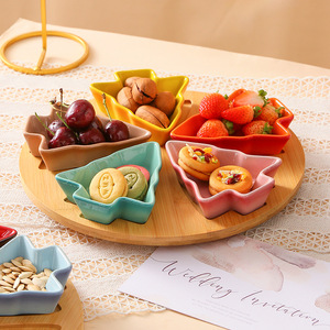 Plato <span class=keywords><strong>de</strong></span> Cerámica con Diseño Creativo Degradado para Árbol <span class=keywords><strong>de</strong></span> Navidad 2026, Plato para Aperitivos, Frutos Secos, Salsas y Postres para Restaurante y Hogar - Product Image 4