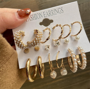 wholesale Mixed Designs Tassel Stud Earrings Set for Women 2022 New Fashion Earring sets Jewelry