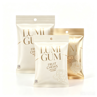 Sachets en plastique refermables à valve, imprimés offset, de qualité alimentaire, résistants à l'humidité, pour l'emballage de bonbons gélifiés aux fruits acidulés