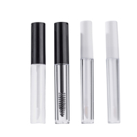 Conteneurs vides pour gloss à lèvres de 10 ml en gros, avec impression d'écran en matériau PET, logo personnalisé, applicateur à brosse