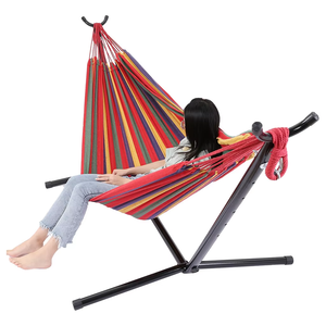 ममके स्टैंड भारी शुल्क स्टील फ्रेम हैंगहुक इनडोर आउटडोर भारी शुल्क स्टील हैममॉक स्टैंड - Product Image 3