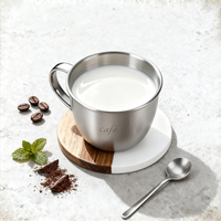 Sous-verres en bois et marbre pour boissons, accessoires de cuisine, porte-gobelet, tasse à café, boisson, vin, bière, bar, décoration de table à café