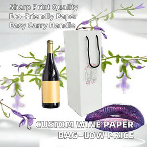 Bolsa de Compras de Vino de Papel Kraft con Impresión Personalizada en Huecograbado, con Materiales Reciclados para Uso Doméstico - Precio Económico al por Mayor - Product Image 2