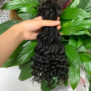 KAMA Prix de Gros Cheveux Humains Brésiliens Remy de Haute Qualité Ondulés Naturels Goddess Locs Extensions Bohèmes Africaines Lot de 20 Locs - Product Image 1