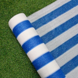 <span class=keywords><strong>Malla</strong></span> Raschel de Alta Calidad y Bajo Precio, 80% Plástico, Rayas Azules y Blancas, Redes de <span class=keywords><strong>Sombra</strong></span> - Product Image 6