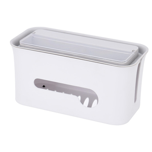 A1096 Cable Organizer Cord Hideer Box Computer Power Line Route Cable Management Box Under Desk Plastic Power Strip Storage Box