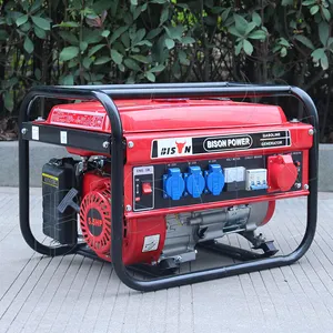 Bisonte silenciador de 110 voltios 7.5kva Suiza Kraft Sk8500w profesional eléctrico portátil de potencia de Motor de gasolina precio generadores