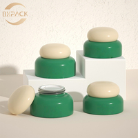 Pot en verre vide de nouvelle génération de 30 g avec bouchon à vis et joint à ressort pour produits de soin de la peau, flacon de crème pour le visage
