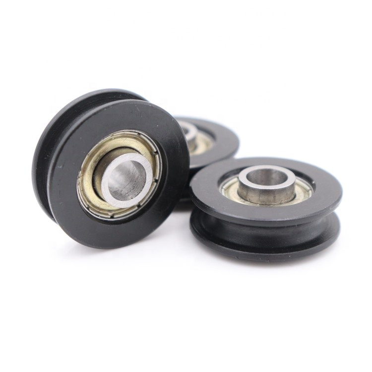 ATOPLEE 4 stks Ronde Groove Nylon Pulley Wielen Roller