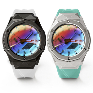 NOVO 5 Modificado Metal Borracha Luxo Aço Inoxidável 316l Assista Mod Strap GA2100 Caso - Product Image 2