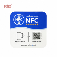 Autocollant NFC en acrylique pour avis Google, autocollant NFC en acrylique pour réseaux sociaux, plaque NFC en acrylique pour entreprises