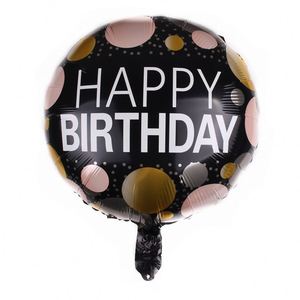 Children Happy Birthday Theme Foil 18 Inch Round <b>Balloon</b> Set Party <b>Decoration</b> Supplies for Schulkind - Product Image 5