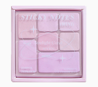 Bloc-notes autocollants créatifs Starlight Coral Series N Times 10x10cm, marque-pages colorés pour messages et index scolaires