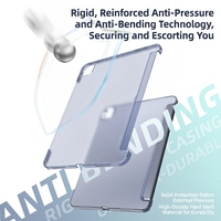 Étui intelligent magnétique JOYPORODO P034 pour iPad Air Pro Mini, support pliable à trois volets, fonction veille/réveil automatique, coque arrière rigide légère