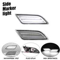 Luces Laterales LED Ámbar Blancas para Automóvil Mercedes-Benz Clase C W204 C250 C300 C350 C63 AMG, Lámpara de Señal de Giro 12V OE