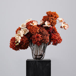 Bouquet d'hortensias réalistes le plus vendu, <span class=keywords><strong>vase</strong></span> de table Art Déco fait main, décoration d'intérieur <span class=keywords><strong>automne</strong></span>-hiver - Product Image 1
