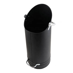 Seau à cendres pour foyer, brasero, poêles à bois, foyer, seau en fer galvanisé, seau à granulés, seau à <span class=keywords><strong>charbon</strong></span> de bois, intérieur extérieur - Product Image 1