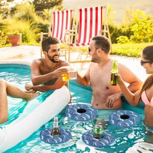 Portavasos Flotante para Piscina, Flotadores para Bebidas, Portavasos de Neopreno para Piscina, para Latas Estándar - Product Image 4