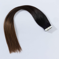 Greathairgroup Extensions de cheveux russes Remy Style droit Mini Flower Tape Double trame avec extrémités de cheveux Super Double Drawn