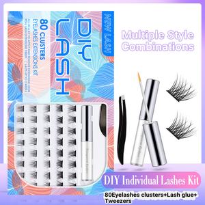 Pinky Leem Wholesale Custom High Quality New Style Fake <b>Lashes</b> Highly 3D <b>Lashes</b> Wholesale Fake Eyelashes <b>Clusters</b> - Product Image 4