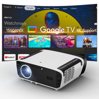 Nuevo Proyector Google TV 1850 ANSI Lúmenes 4K Sonido Estéreo 40W Asistente de Voz Google NFC Corrección Trapezoidal Automática 4D para Pedidos al por Mayor para Empresas