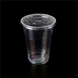 Gobelets en plastique jetables biodégradables PLA transparents à paroi simple, vente en gros directe d'usine, 500/700 ml, pour boissons froides, café, lait, thé - Product Image 3