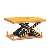 Table élévatrice à ciseaux hydraulique 500kg 1000kg Stationnaire 1m 2m 3m avec valve de maintien de charge pour la sécurité en usine