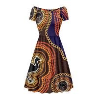 Ventes directes des fabricants Robes de conception douces et confortables pour les Aborigènes d'Australie Vêtements pour femmes imprimés à la demande pour l'été