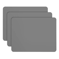 Tapis de table rectangulaire classique en silicone souple, isolant, multicolore, sans BPA, écologique, diamètre 33 cm