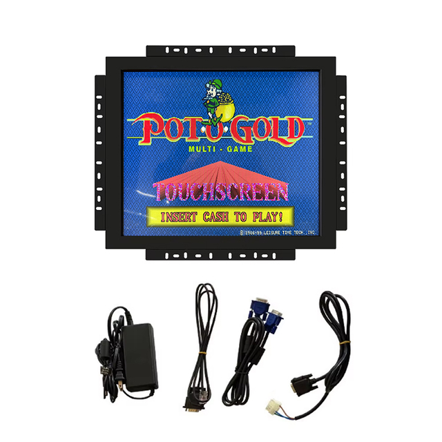Maker 19 Inch Infrared Touch Screen Game Monitor with USB/DVI/3M RS232 Interface for Pearl Caribbean & Pot O Gold POG Machine