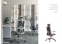 Chaise pivotante ergonomique réglable, base en aluminium de 350 mm, accoudoirs 4D confortables, chaise de bureau, chaise de salle de conférence, pliable en métal